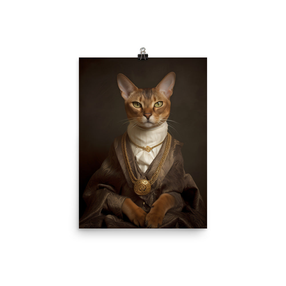 Abyssinian Cat Photo paper poster - PosterfyAI.com