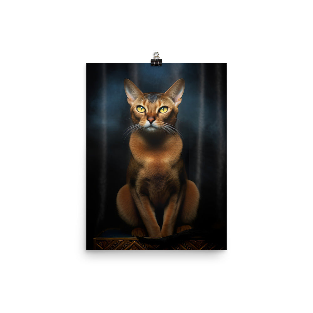 Abyssinian Cat Photo paper poster - PosterfyAI.com
