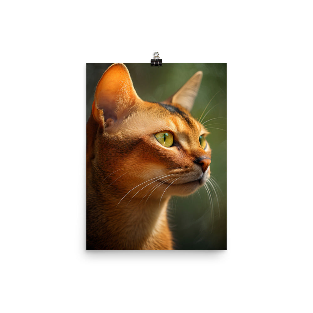 Abyssinian Cat Photo paper poster - PosterfyAI.com