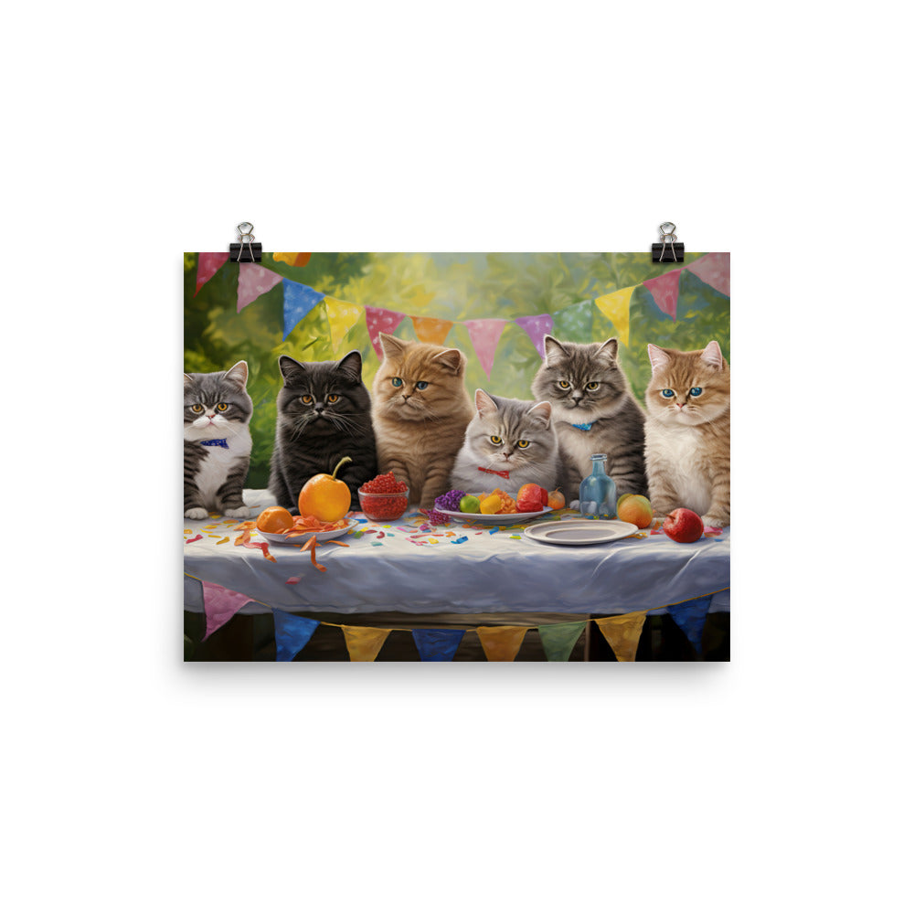 Exotic Shorthair Photo paper poster - PosterfyAI.com