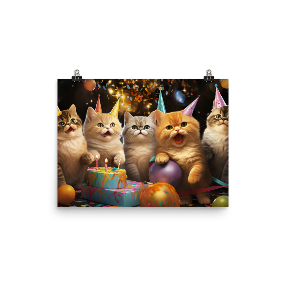 Exotic Shorthair Photo paper poster - PosterfyAI.com
