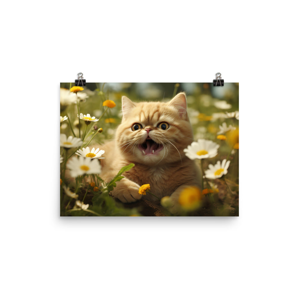 Exotic Shorthair Photo paper poster - PosterfyAI.com