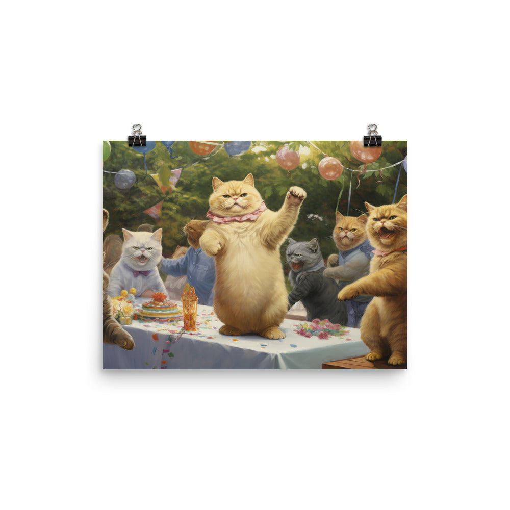Exotic Shorthair Photo paper poster - PosterfyAI.com