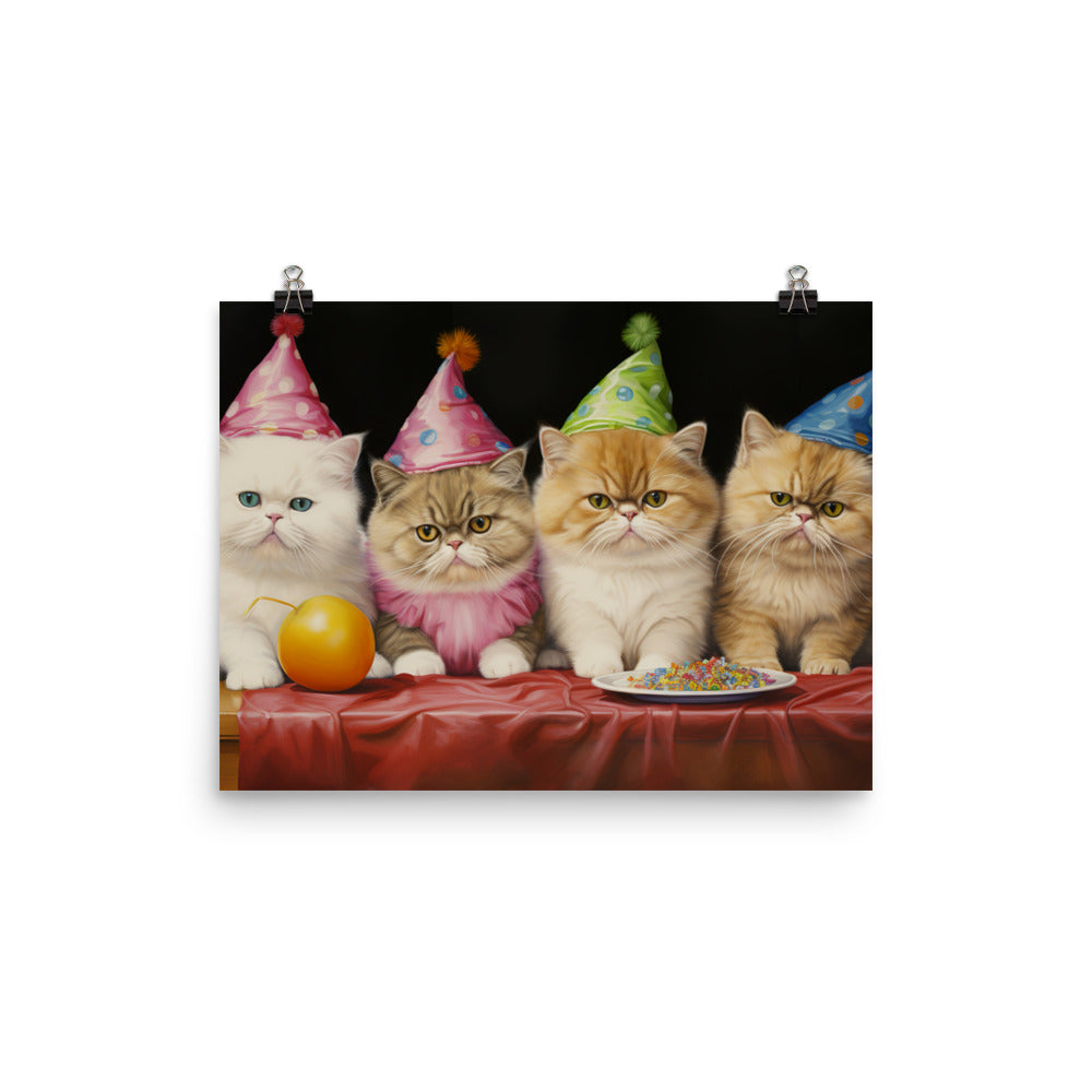Exotic Shorthair Photo paper poster - PosterfyAI.com