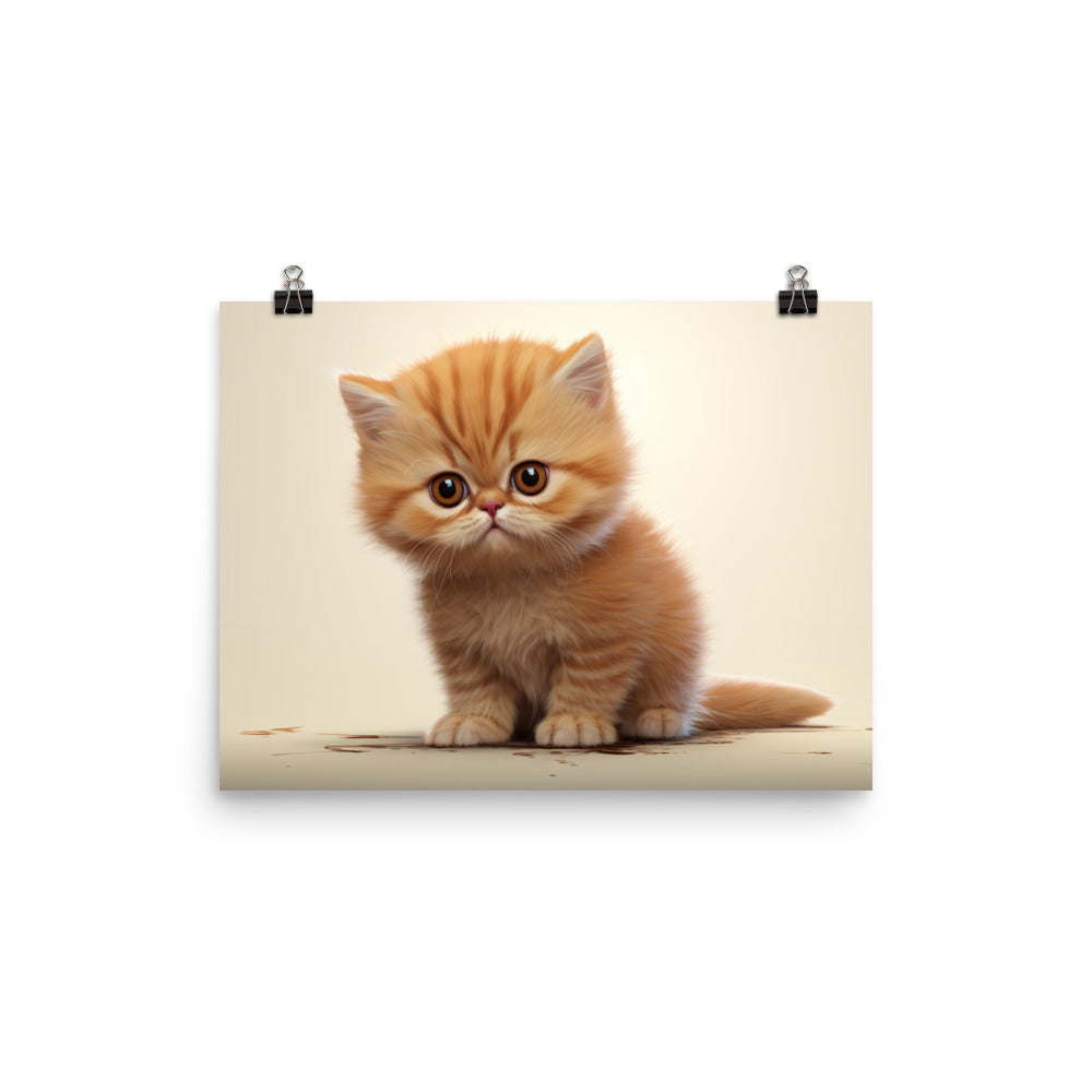 Exotic Shorthair Photo paper poster - PosterfyAI.com