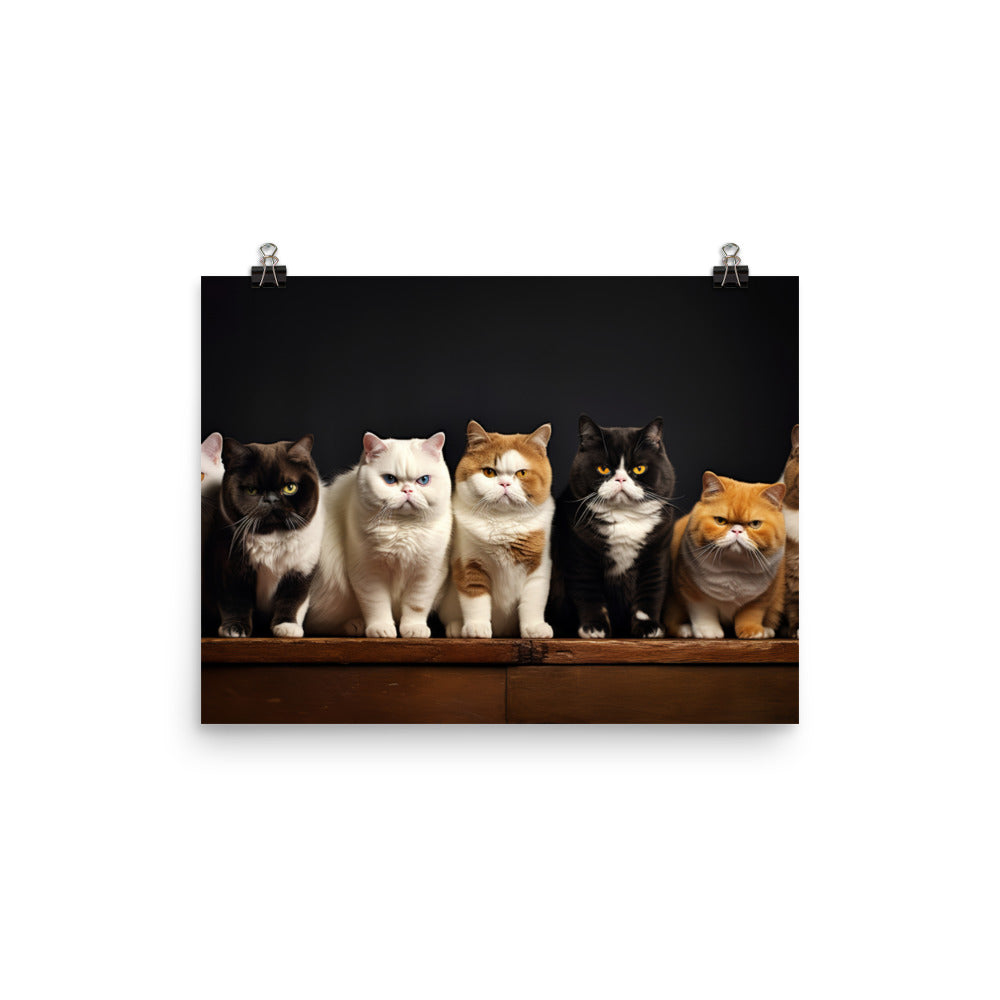 Exotic Shorthair Photo paper poster - PosterfyAI.com