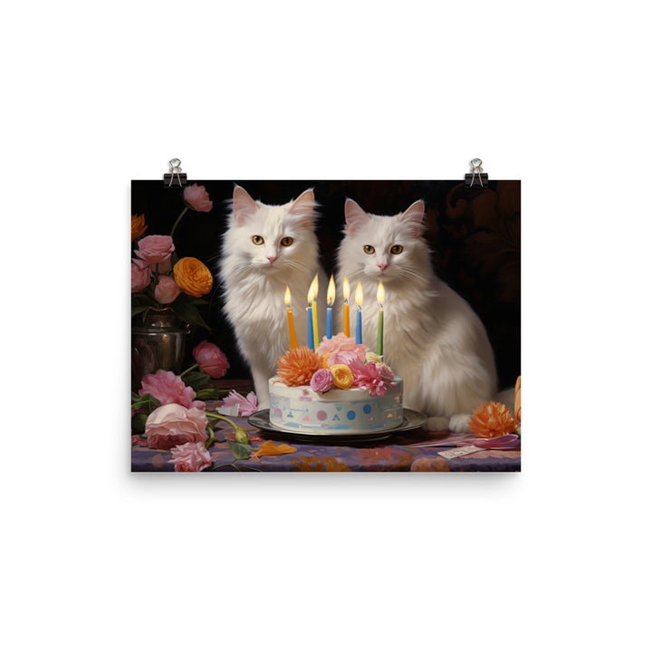 Turkish Van Photo paper poster - PosterfyAI.com