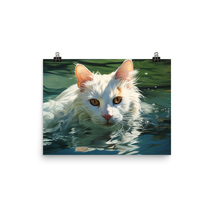 Turkish Van Photo paper poster - PosterfyAI.com