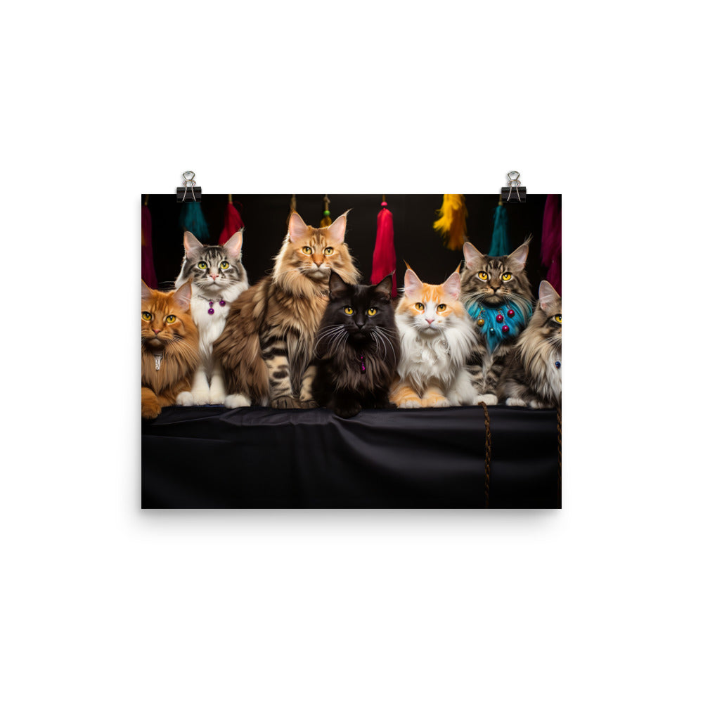 Maine Coon Photo paper poster - PosterfyAI.com