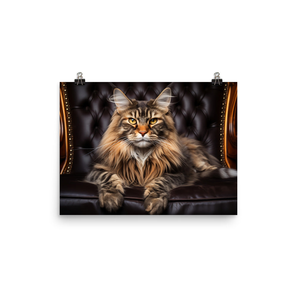 Maine Coon Photo paper poster - PosterfyAI.com