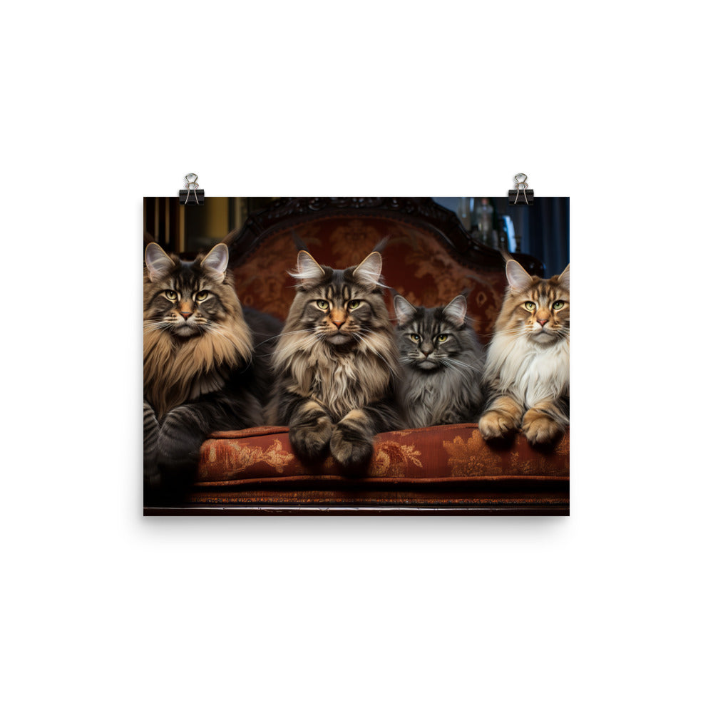 Maine Coon Photo paper poster - PosterfyAI.com