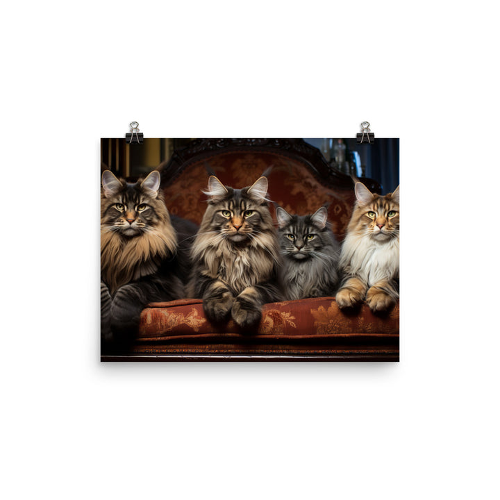 Maine Coon Photo paper poster - PosterfyAI.com