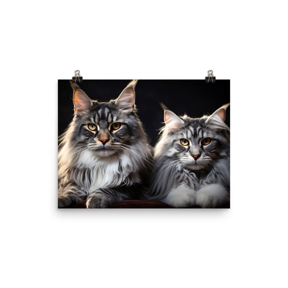 Maine Coon Photo paper poster - PosterfyAI.com