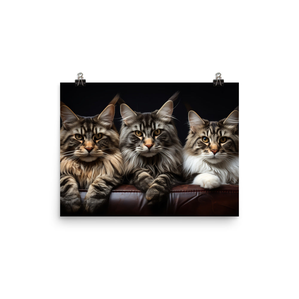 Maine Coon Photo paper poster - PosterfyAI.com