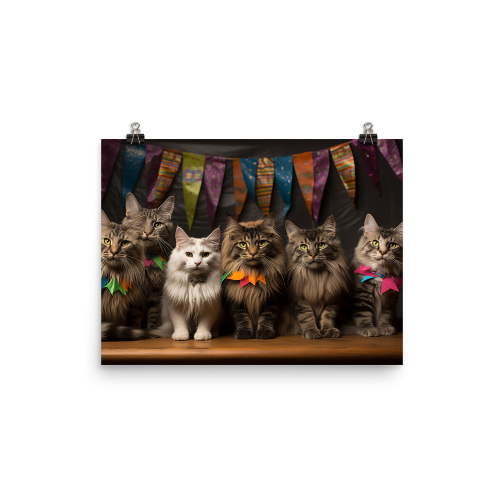 Maine Coon Photo paper poster - PosterfyAI.com