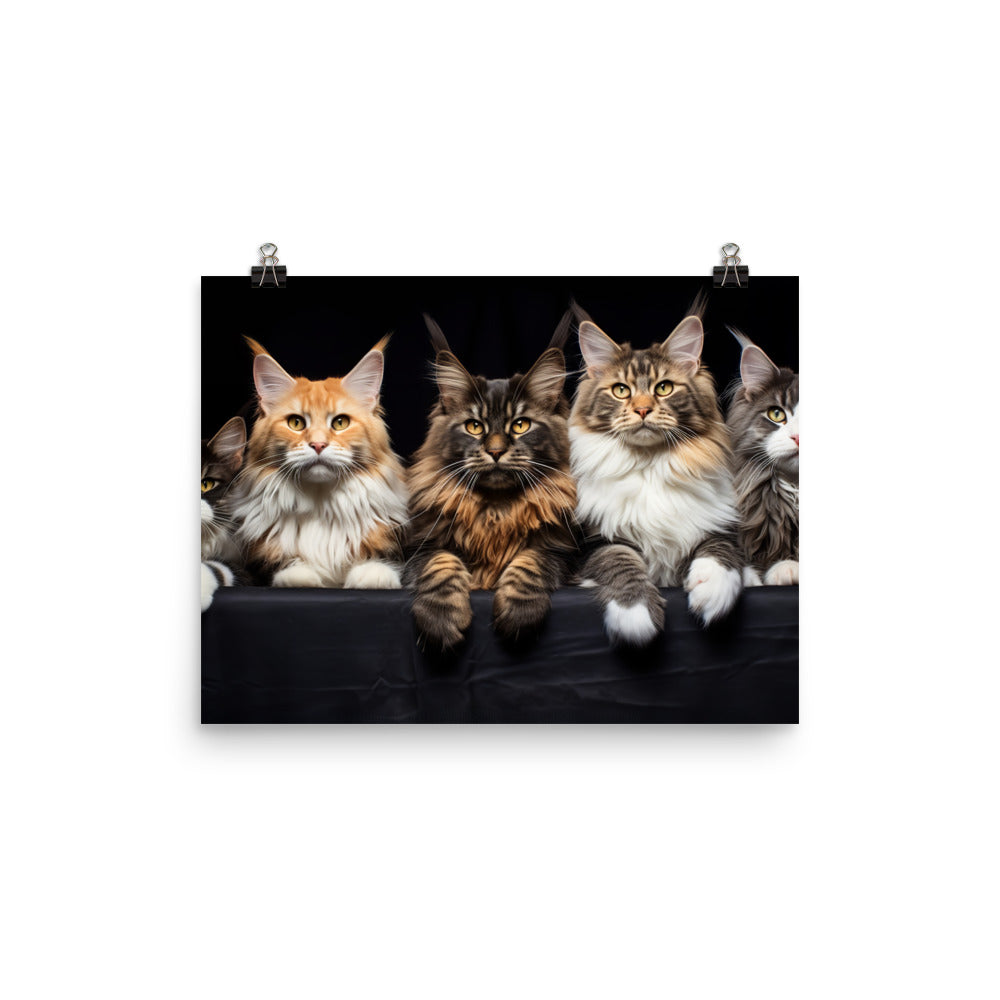 Maine Coon Photo paper poster - PosterfyAI.com