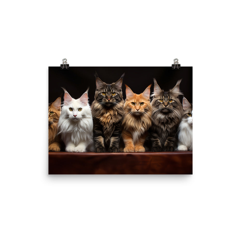 Maine Coon Photo paper poster - PosterfyAI.com