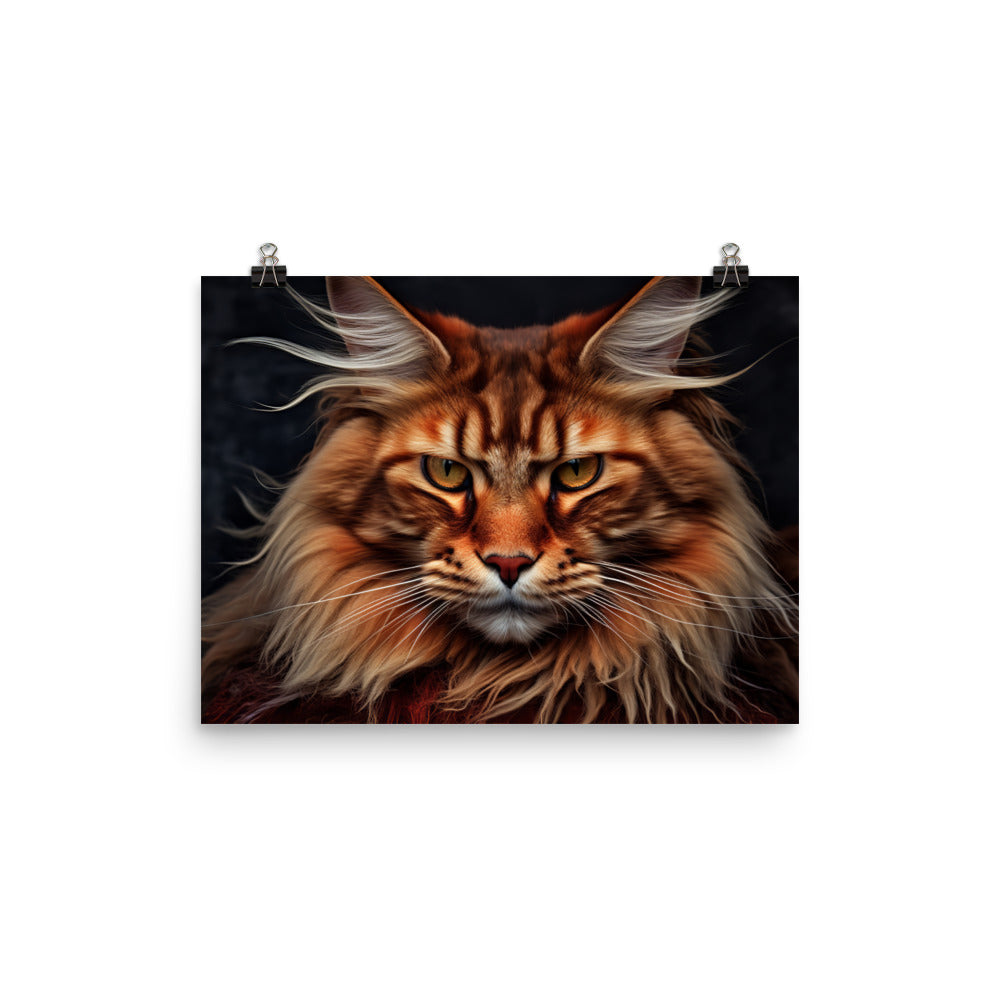 Maine Coon Photo paper poster - PosterfyAI.com