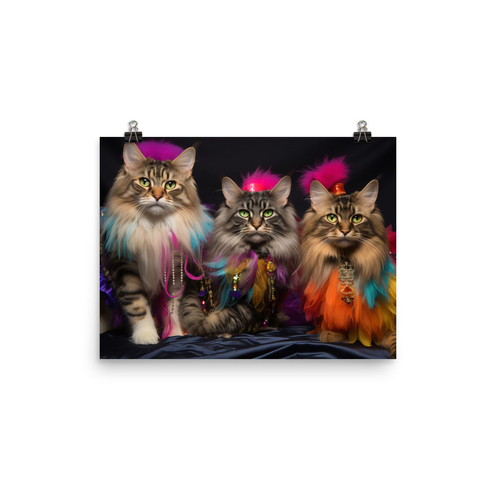 Maine Coon Photo paper poster - PosterfyAI.com