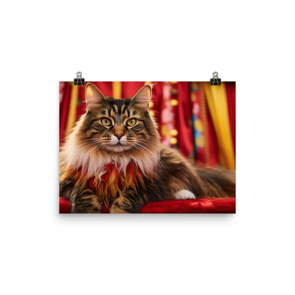 Maine Coon Photo paper poster - PosterfyAI.com