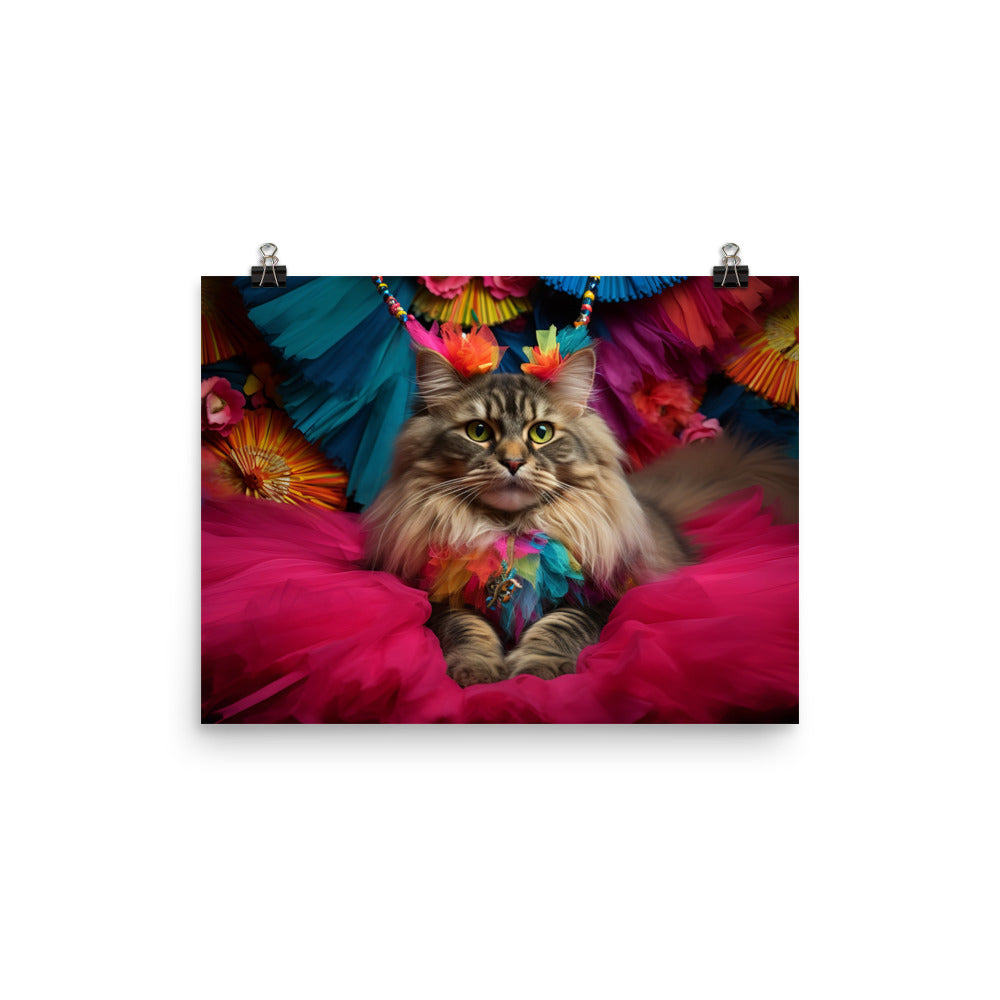 Maine Coon Photo paper poster - PosterfyAI.com