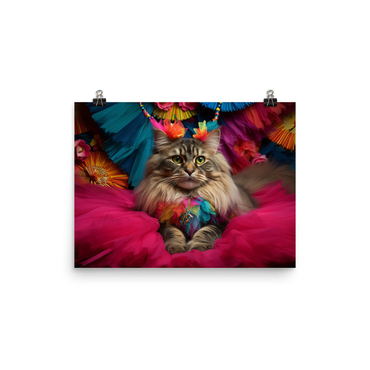 Maine Coon Photo paper poster - PosterfyAI.com