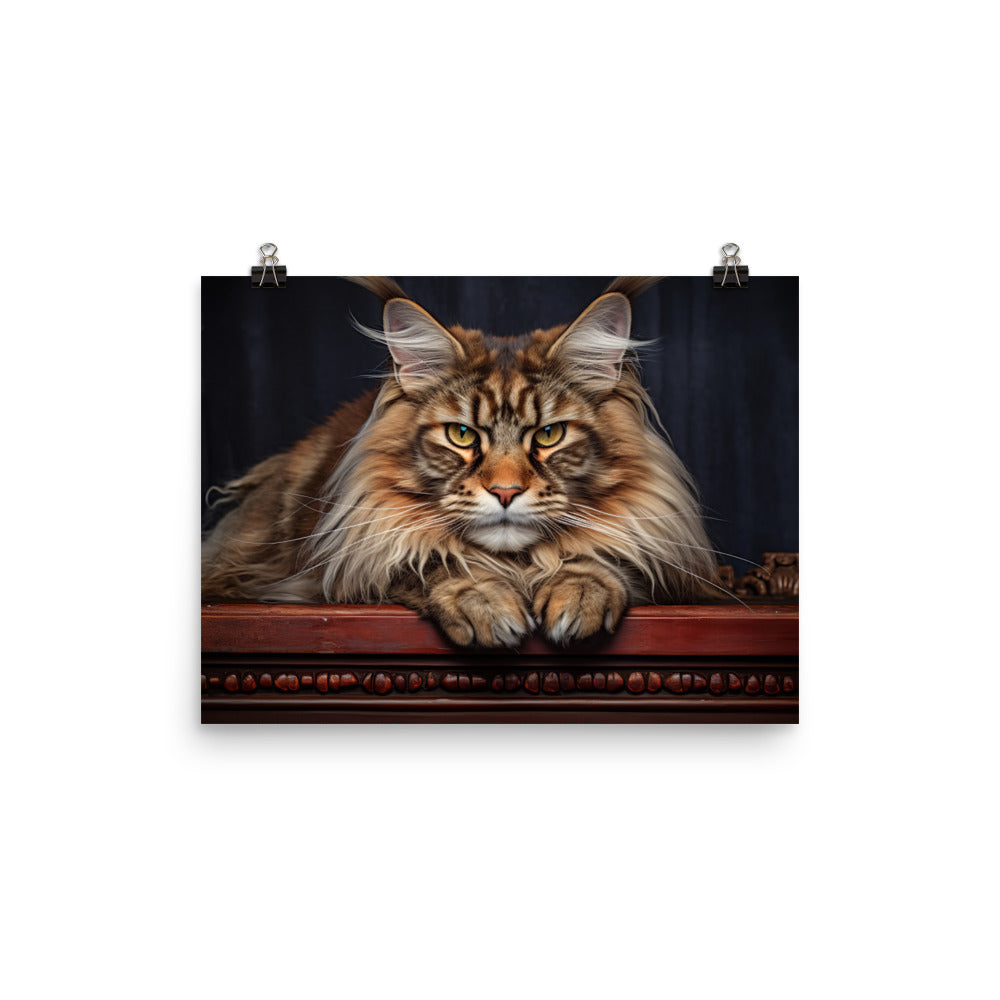 Maine Coon Photo paper poster - PosterfyAI.com