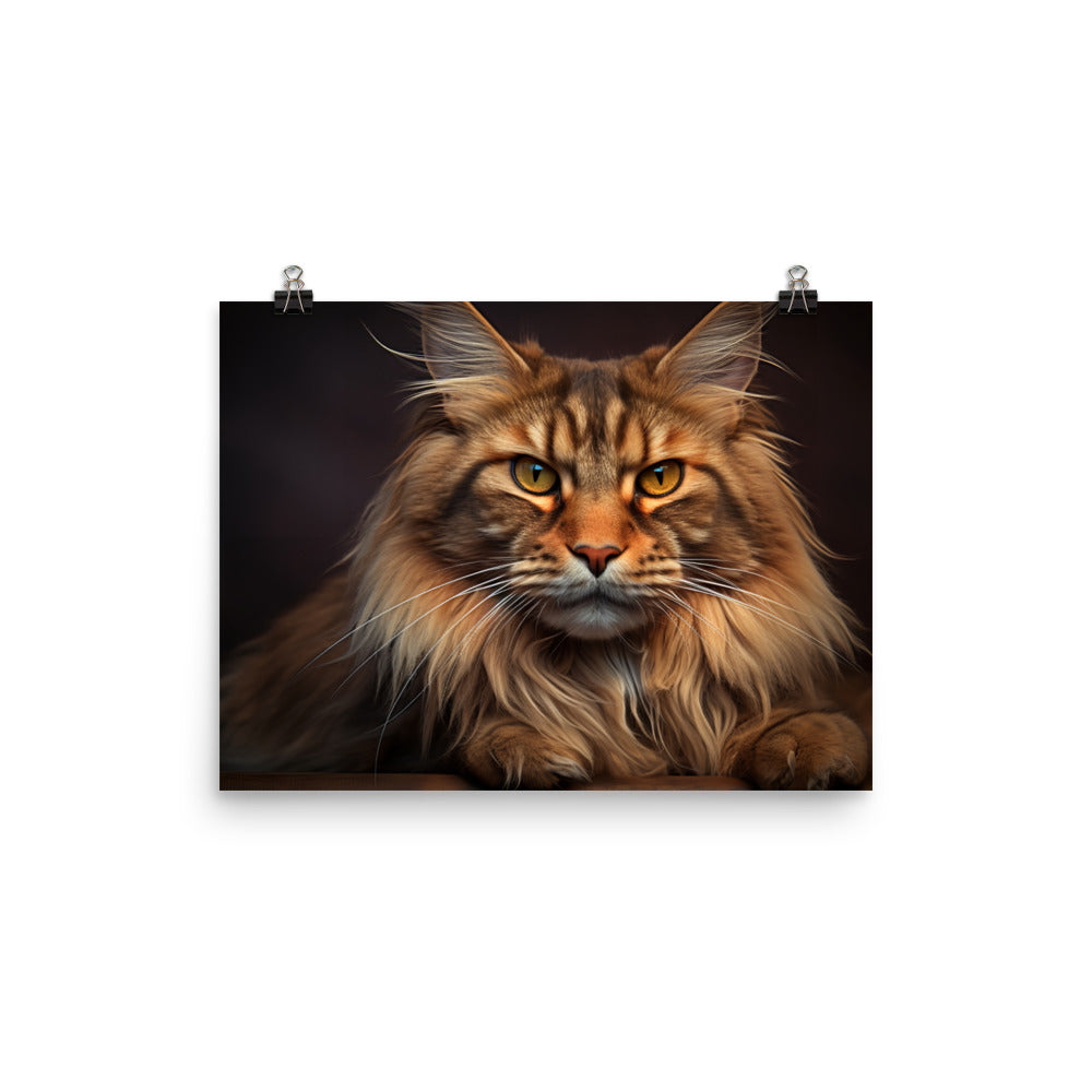 Maine Coon Photo paper poster - PosterfyAI.com