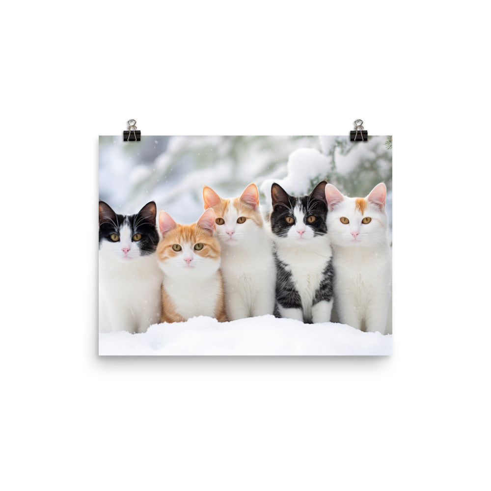 Japanese Bobtail Photo paper poster - PosterfyAI.com
