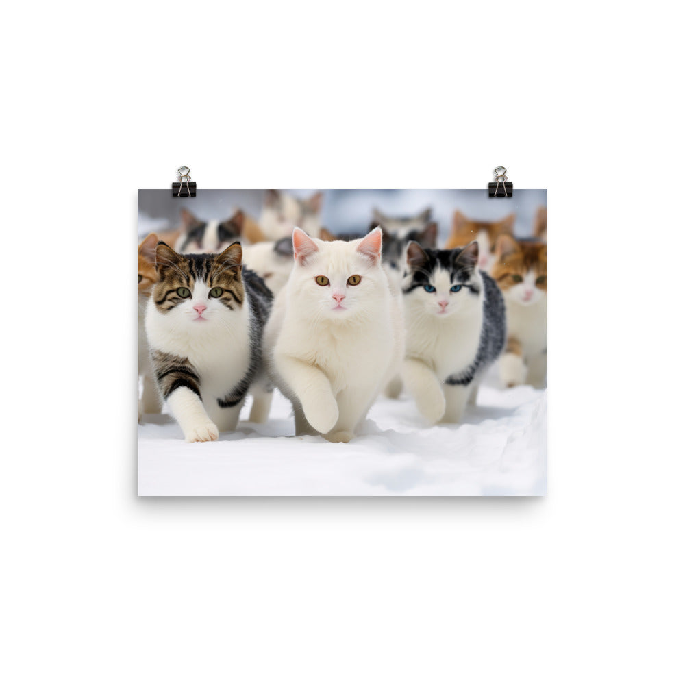 Japanese Bobtail Photo paper poster - PosterfyAI.com