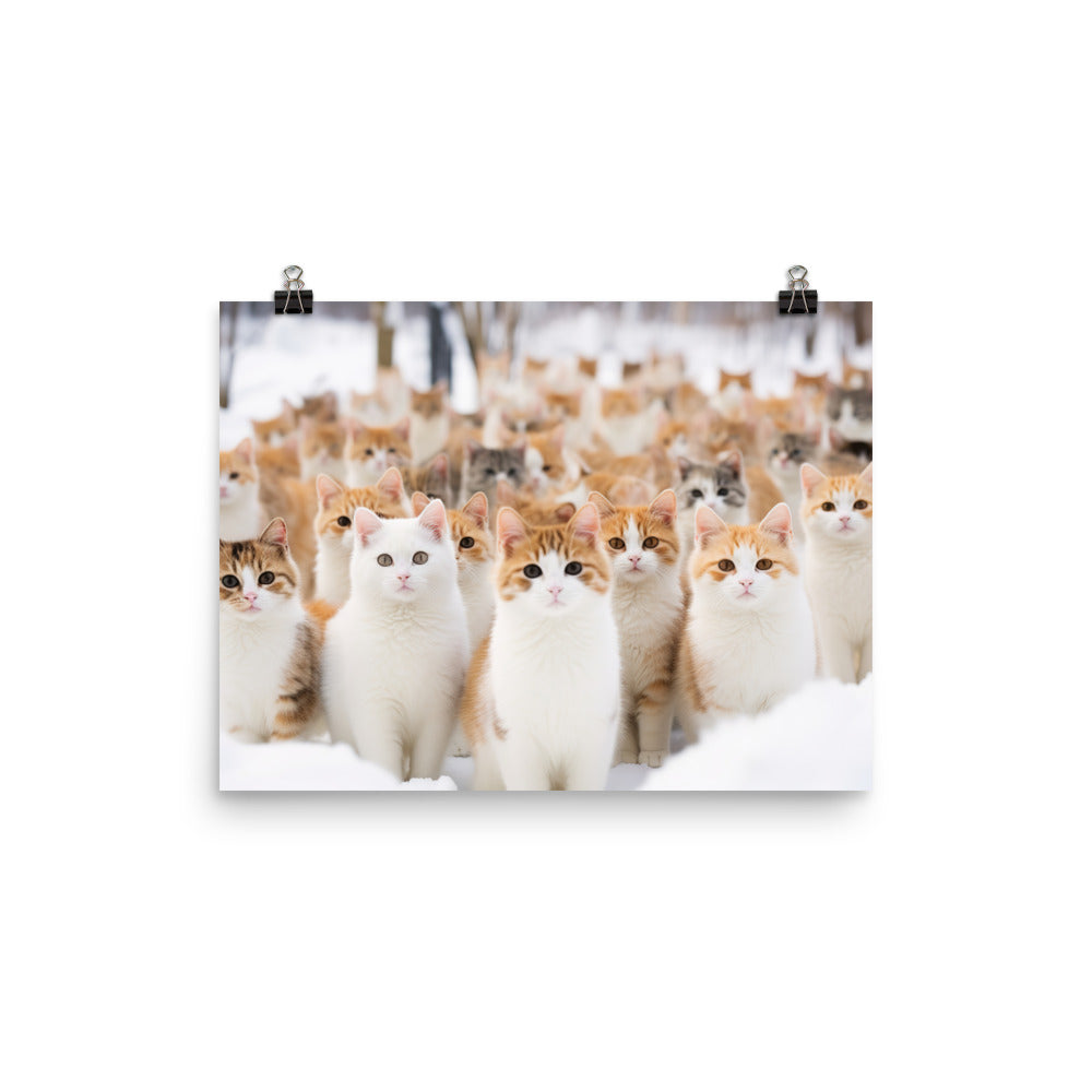 Japanese Bobtail Photo paper poster - PosterfyAI.com