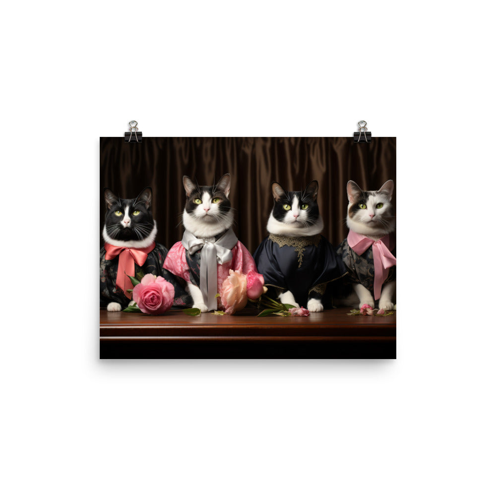 Japanese Bobtail Photo paper poster - PosterfyAI.com