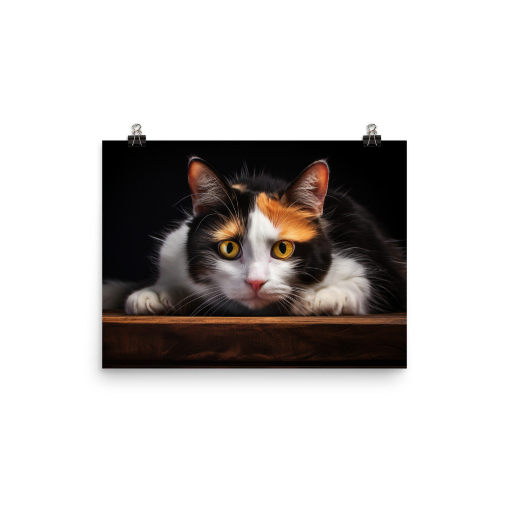 Japanese Bobtail Photo paper poster - PosterfyAI.com