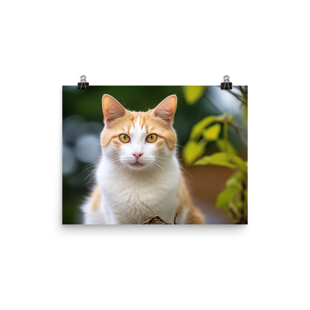 Japanese Bobtail Photo paper poster - PosterfyAI.com