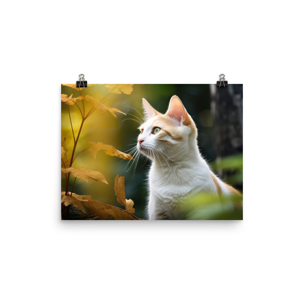 Japanese Bobtail Photo paper poster - PosterfyAI.com