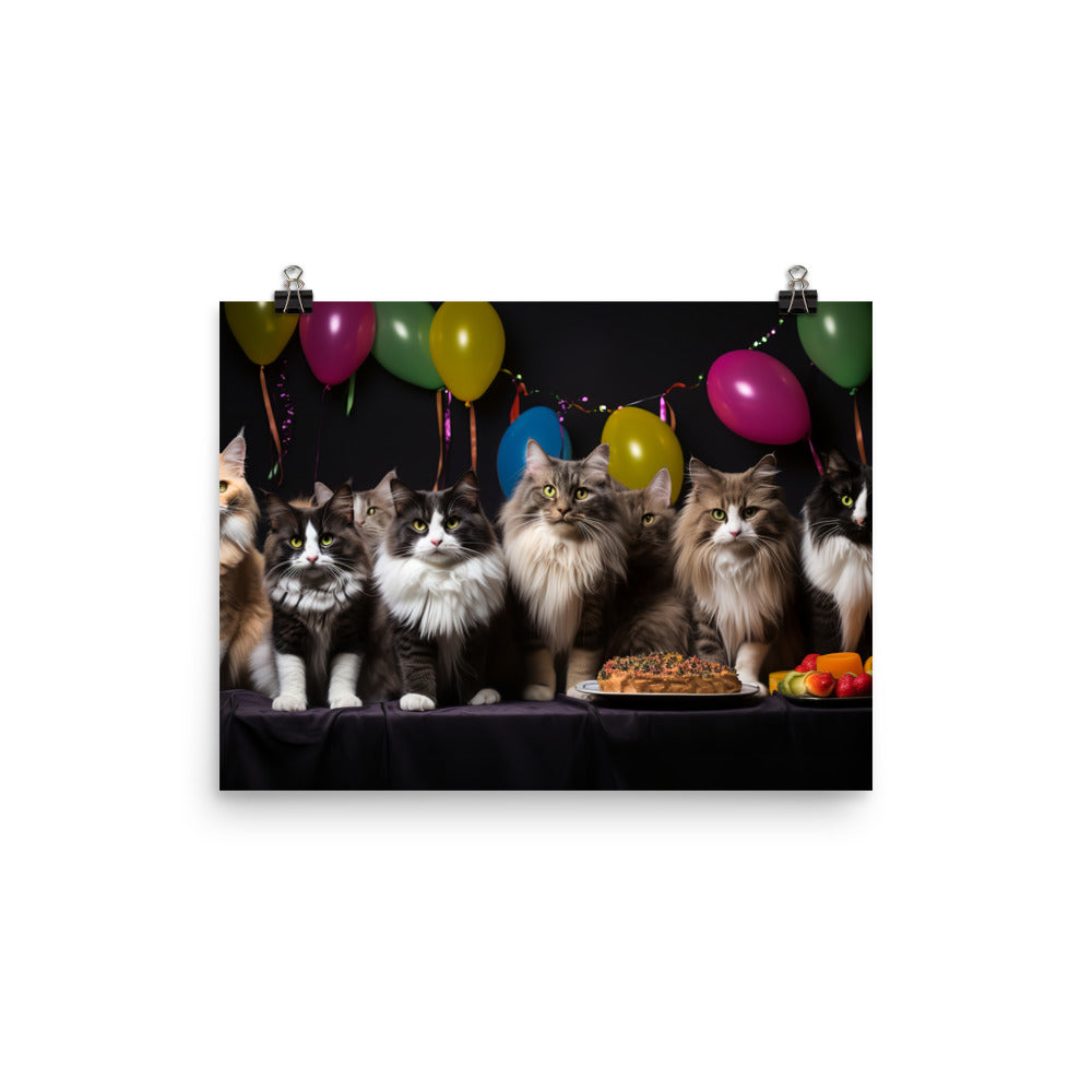 Norwegian Forest Photo paper poster - PosterfyAI.com