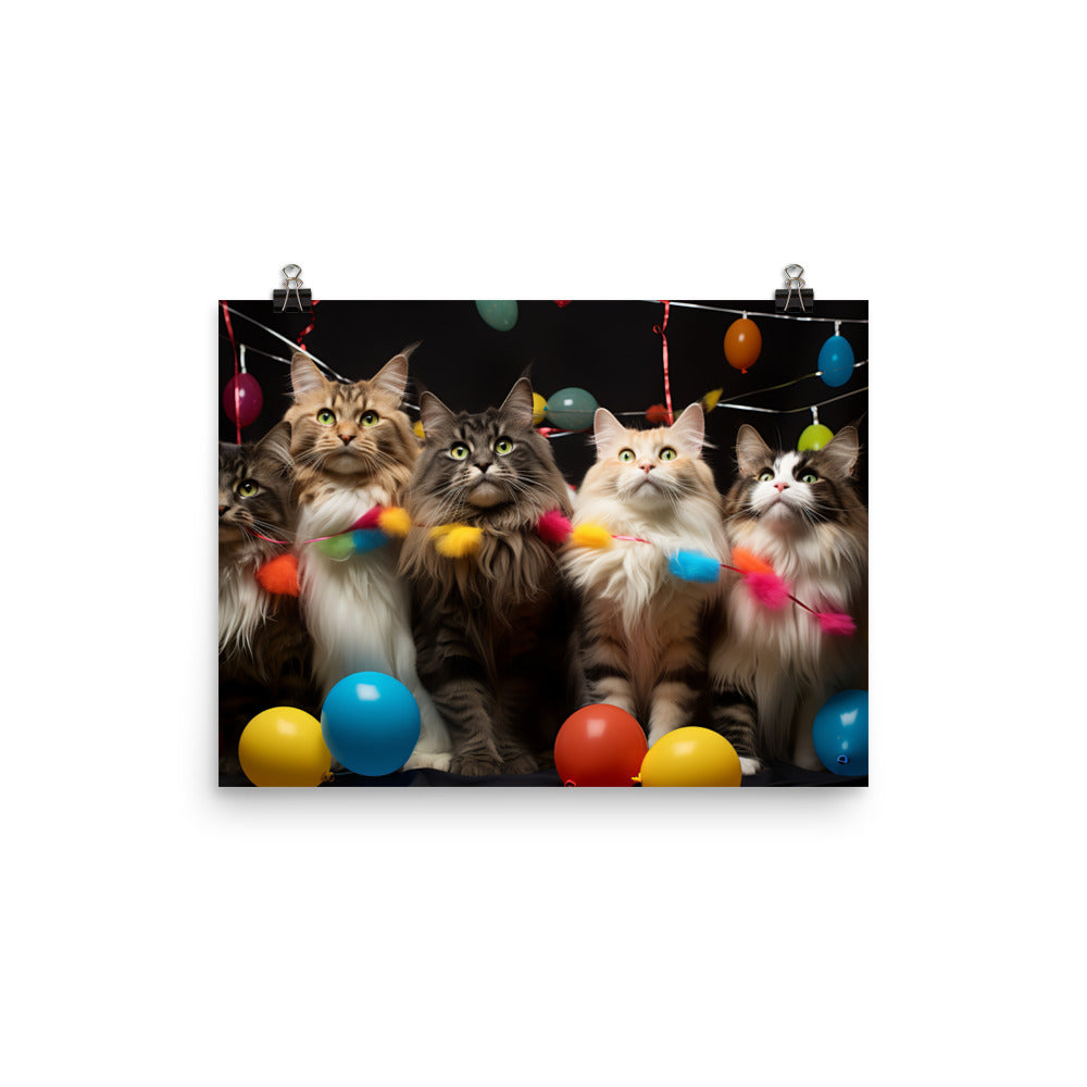 Norwegian Forest Photo paper poster - PosterfyAI.com