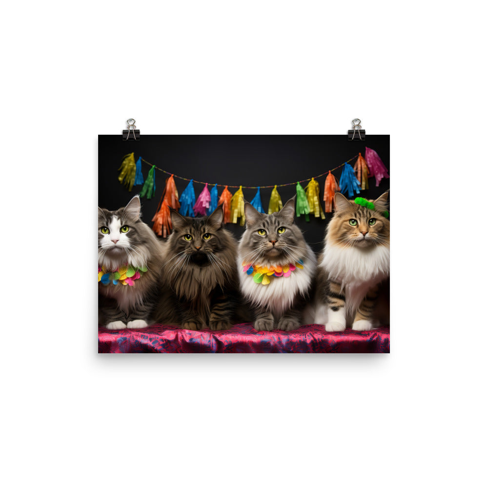 Norwegian Forest Photo paper poster - PosterfyAI.com