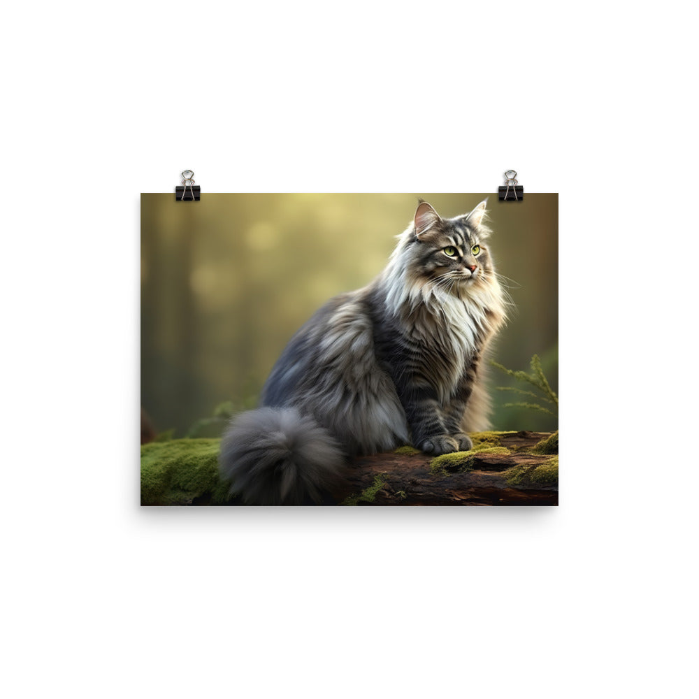 Norwegian Forest Photo paper poster - PosterfyAI.com