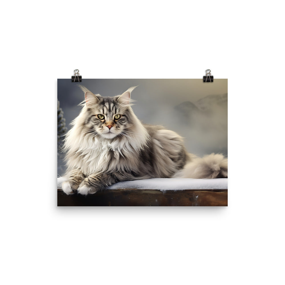 Norwegian Forest Photo paper poster - PosterfyAI.com