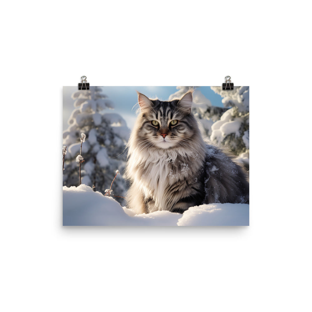 Norwegian Forest Photo paper poster - PosterfyAI.com