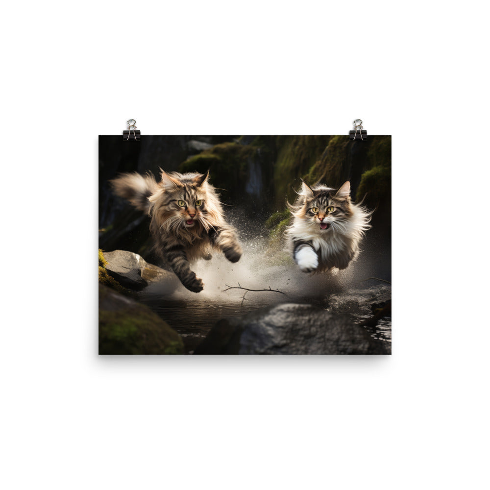 Norwegian Forest Photo paper poster - PosterfyAI.com