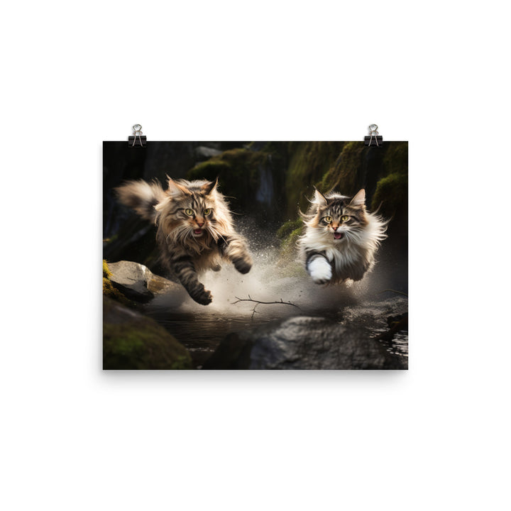 Norwegian Forest Photo paper poster - PosterfyAI.com