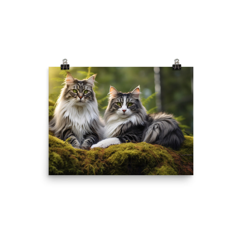 Norwegian Forest Photo paper poster - PosterfyAI.com
