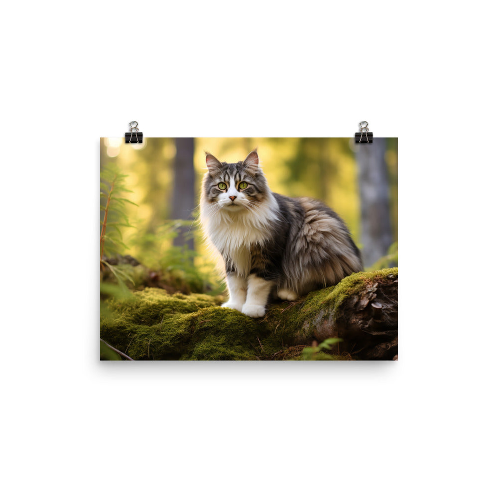 Norwegian Forest Photo paper poster - PosterfyAI.com