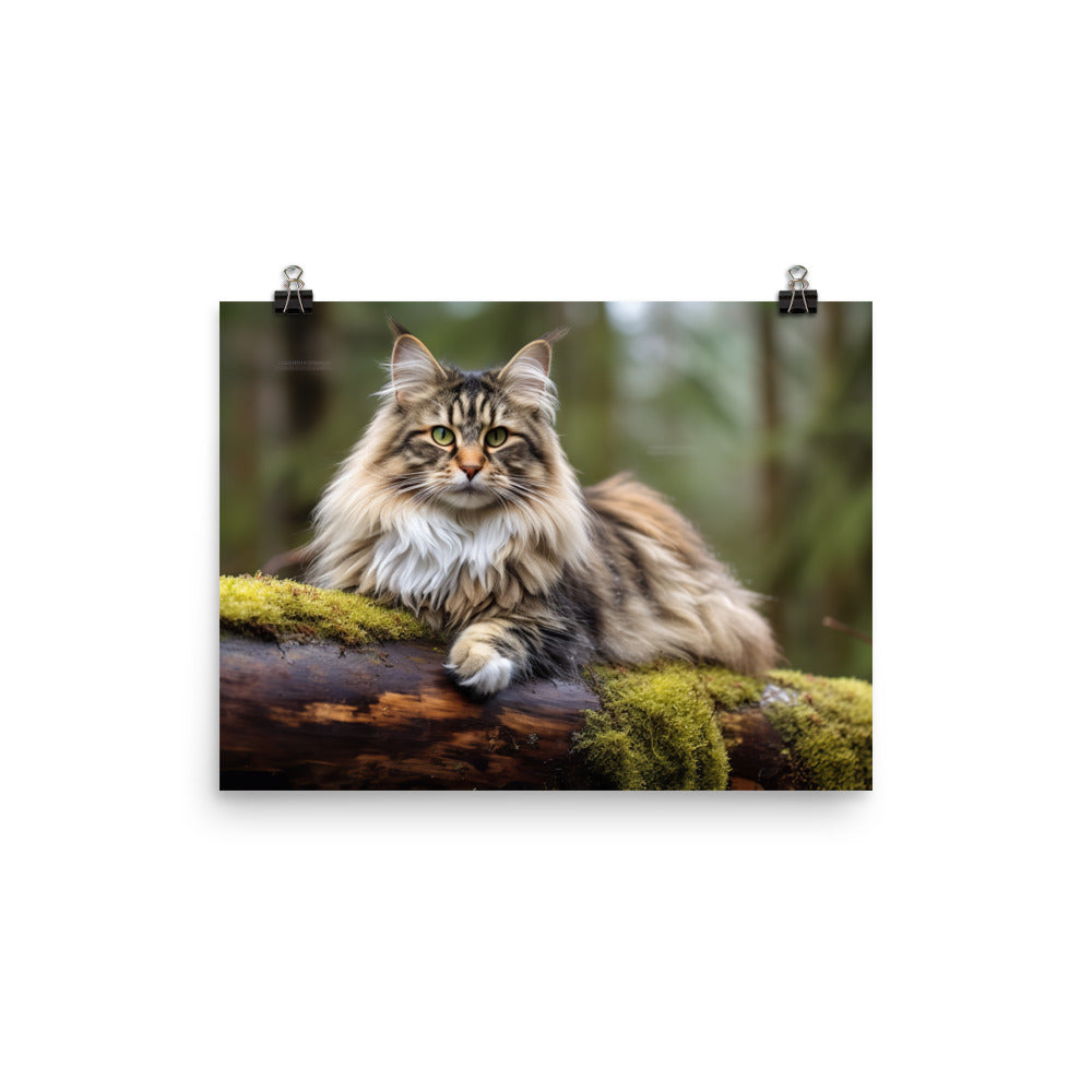 Norwegian Forest Photo paper poster - PosterfyAI.com
