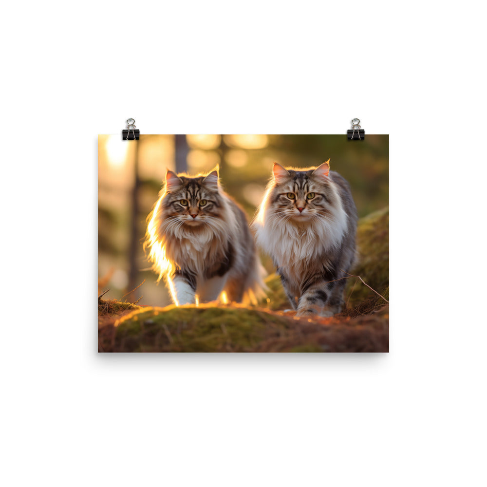 Norwegian Forest Photo paper poster - PosterfyAI.com