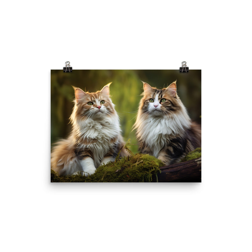 Norwegian Forest Photo paper poster - PosterfyAI.com