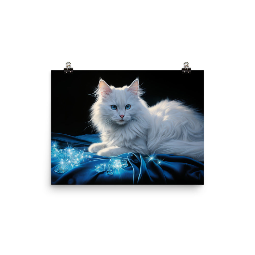 Turkish Angora Photo paper poster - PosterfyAI.com