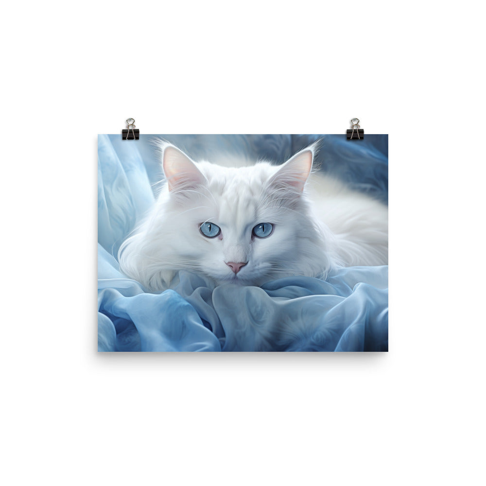 Turkish Angora Photo paper poster - PosterfyAI.com